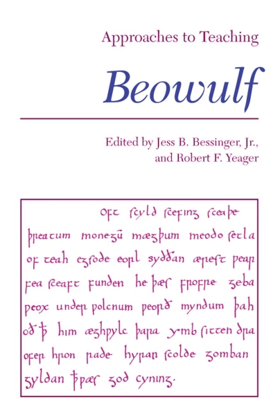 Approaches to Teaching Beowulf Cover