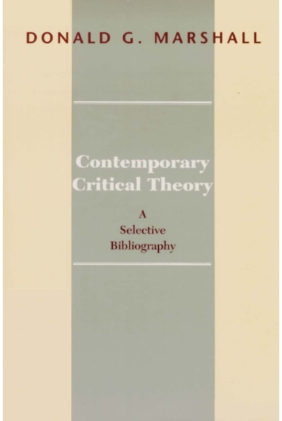 Contemporary Critical Theory Cover