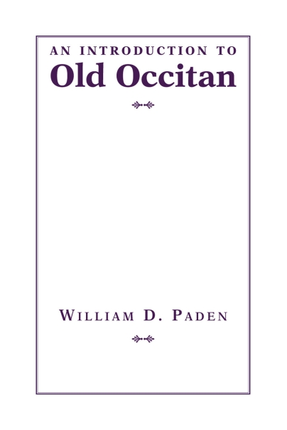 An Introduction to Old Occitan Cover