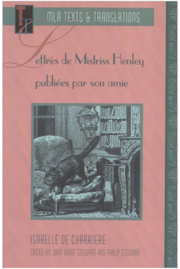 Lettres de Mistriss Henley publies par son amie Cover