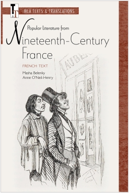 Popular Literature from Nineteenth-Century France French Text Cover
