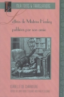 Lettres de Mistriss Henley publies par son amie Cover